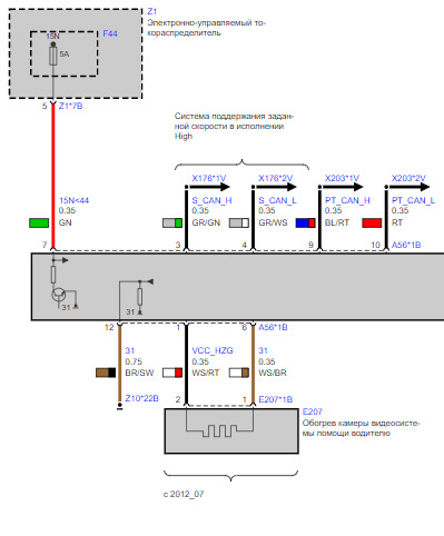 TIS — BMW 5 series (F10). Запчасти на фото: CZ012