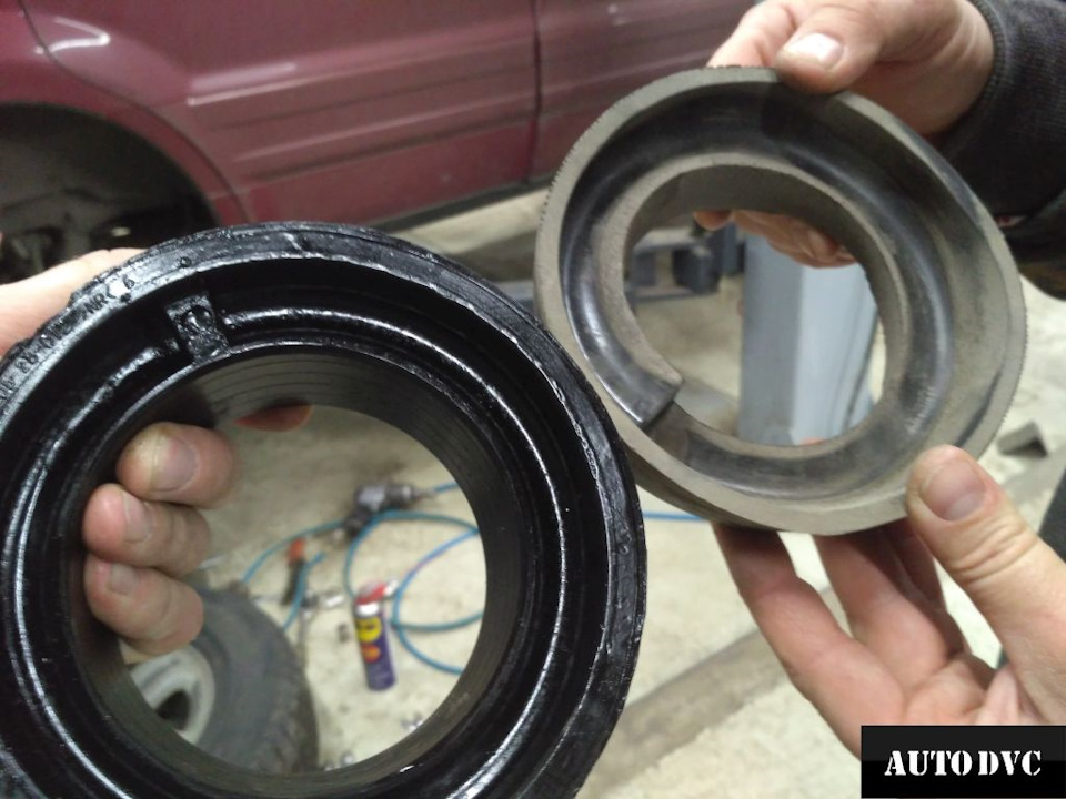 Honda Pilot I Рестайлинг- установка проставок для увеличения клиренса ...