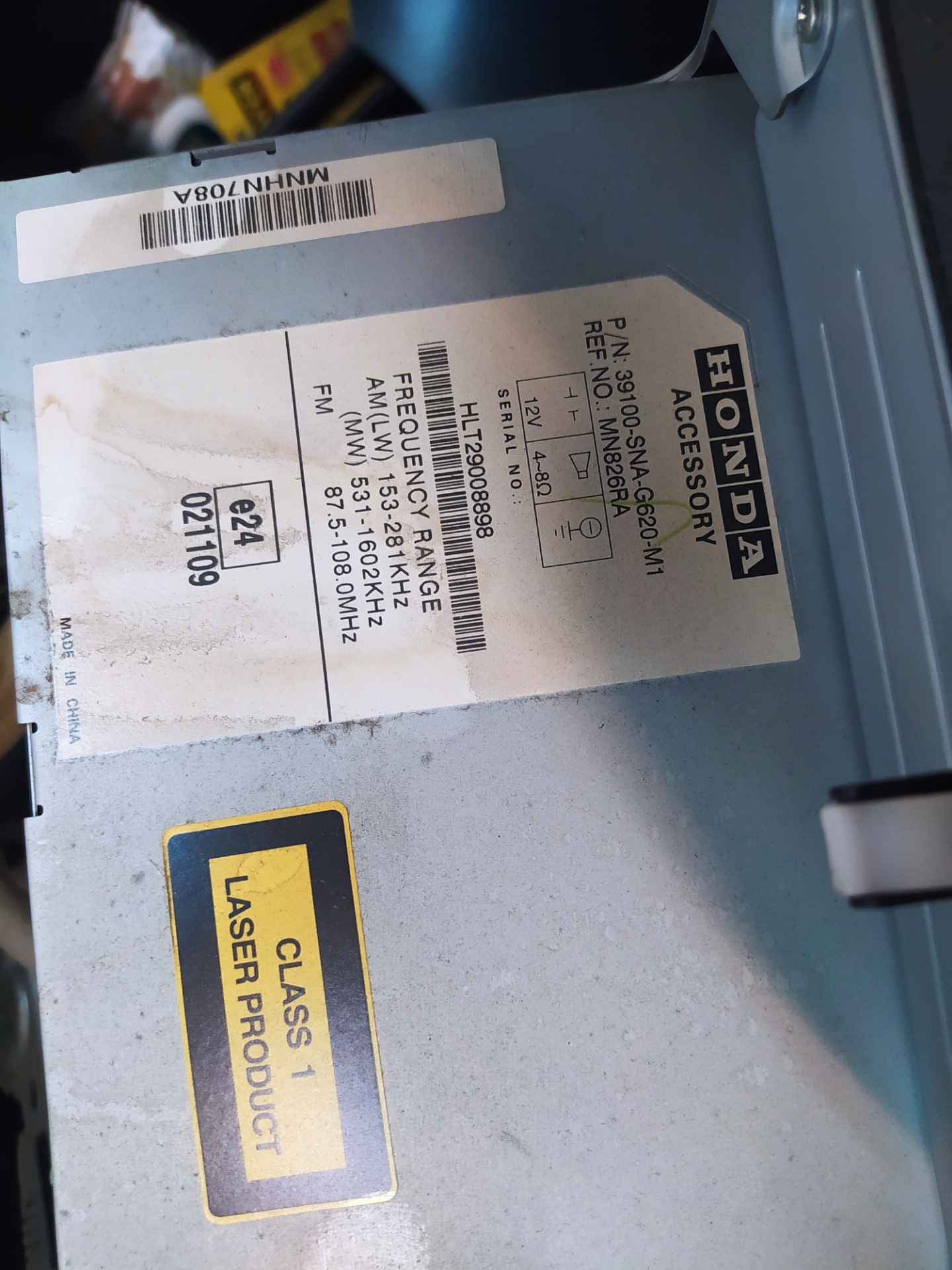 Подключение aux к штатной магнитоле — Honda Civic 4D (8G), 1,8 л, 2007 ...