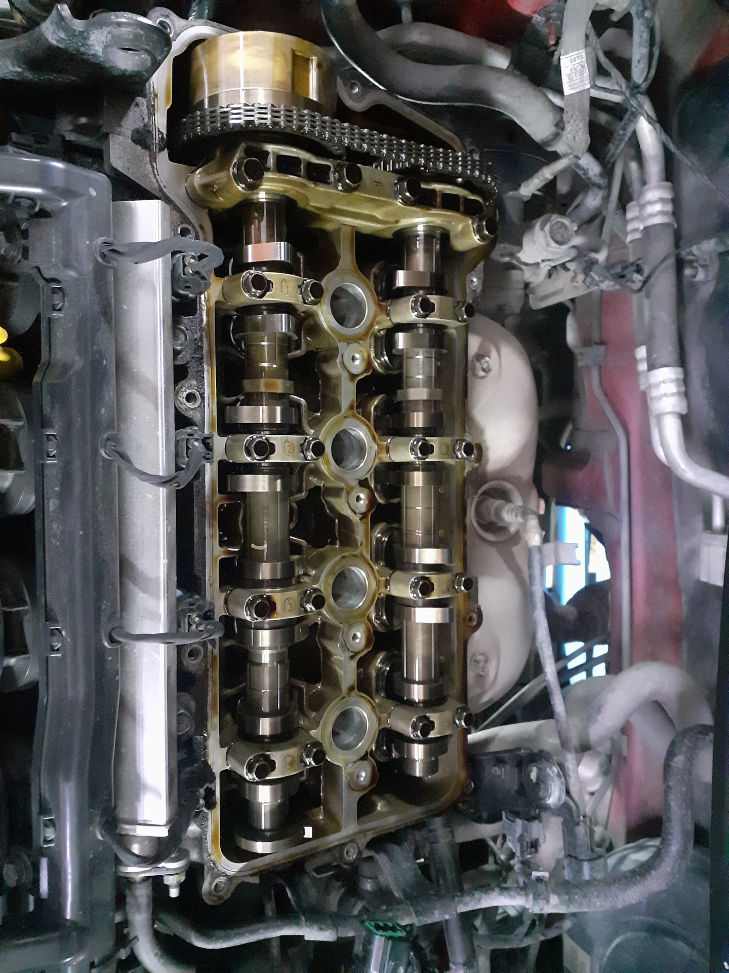 Замена цепи грм на киа рио\солярис — KIA Rio (3G), 1,4 л, 2012 года ...