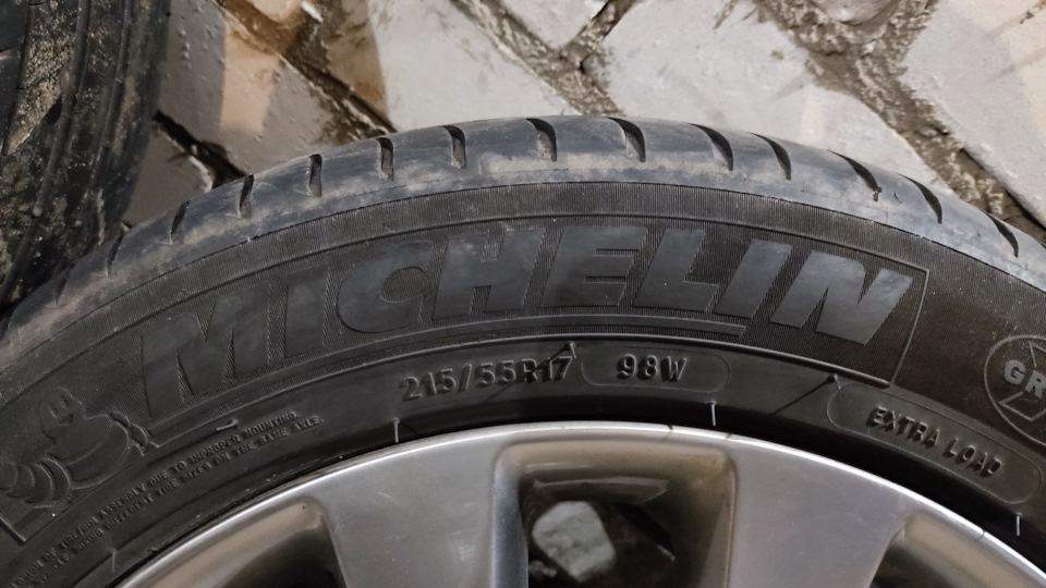 Шины летние Michelin 215/55 R17, литые диски Оригинал Корея 7Jx17 ET45 ...