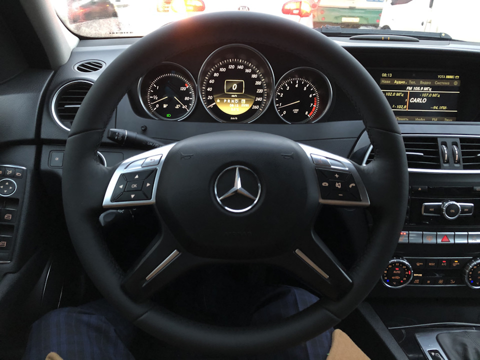 Руль перешили, ручку поменяли — Mercedes-Benz C-Class (W204), 1,8 л ...