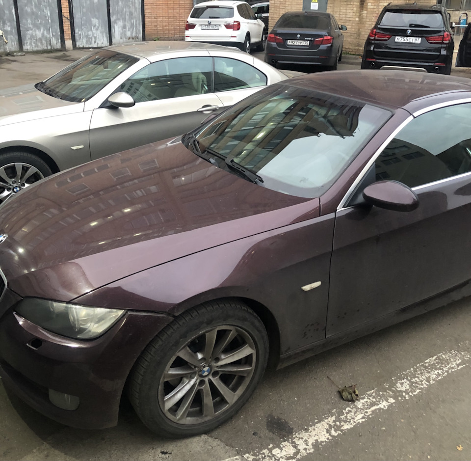 ТО, на котором мне поцарапали бампер — BMW 3 series Convertible (E93), 2,5  л, 2007 года | плановое ТО | DRIVE2