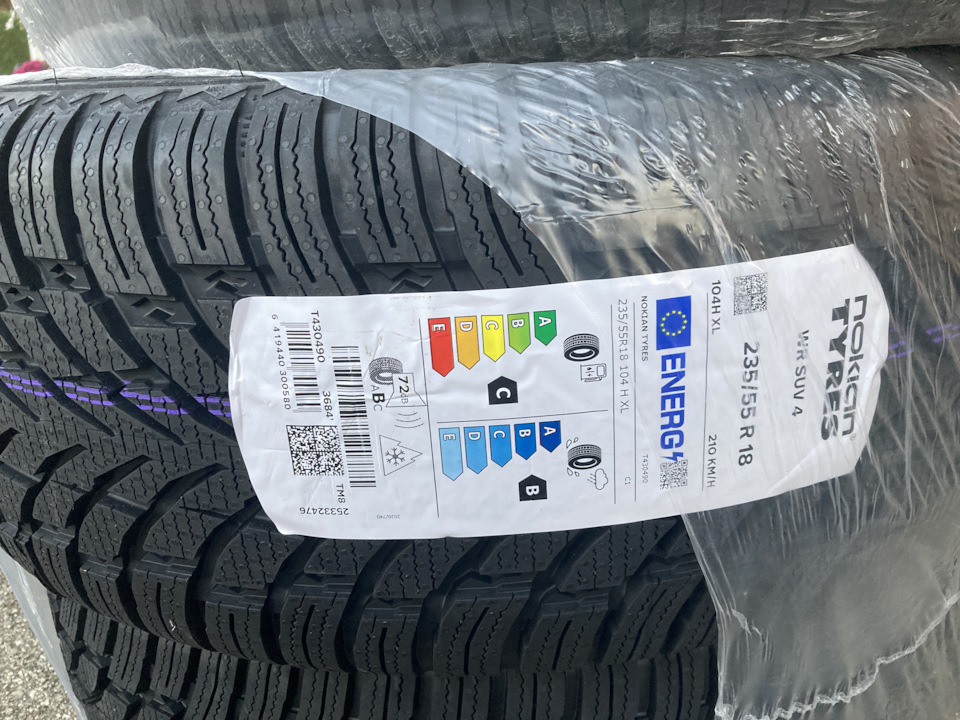 Новая зимняя резина Nokian Tyres WR SUV4 235/55/R18 — Toyota RAV4 (IV ...