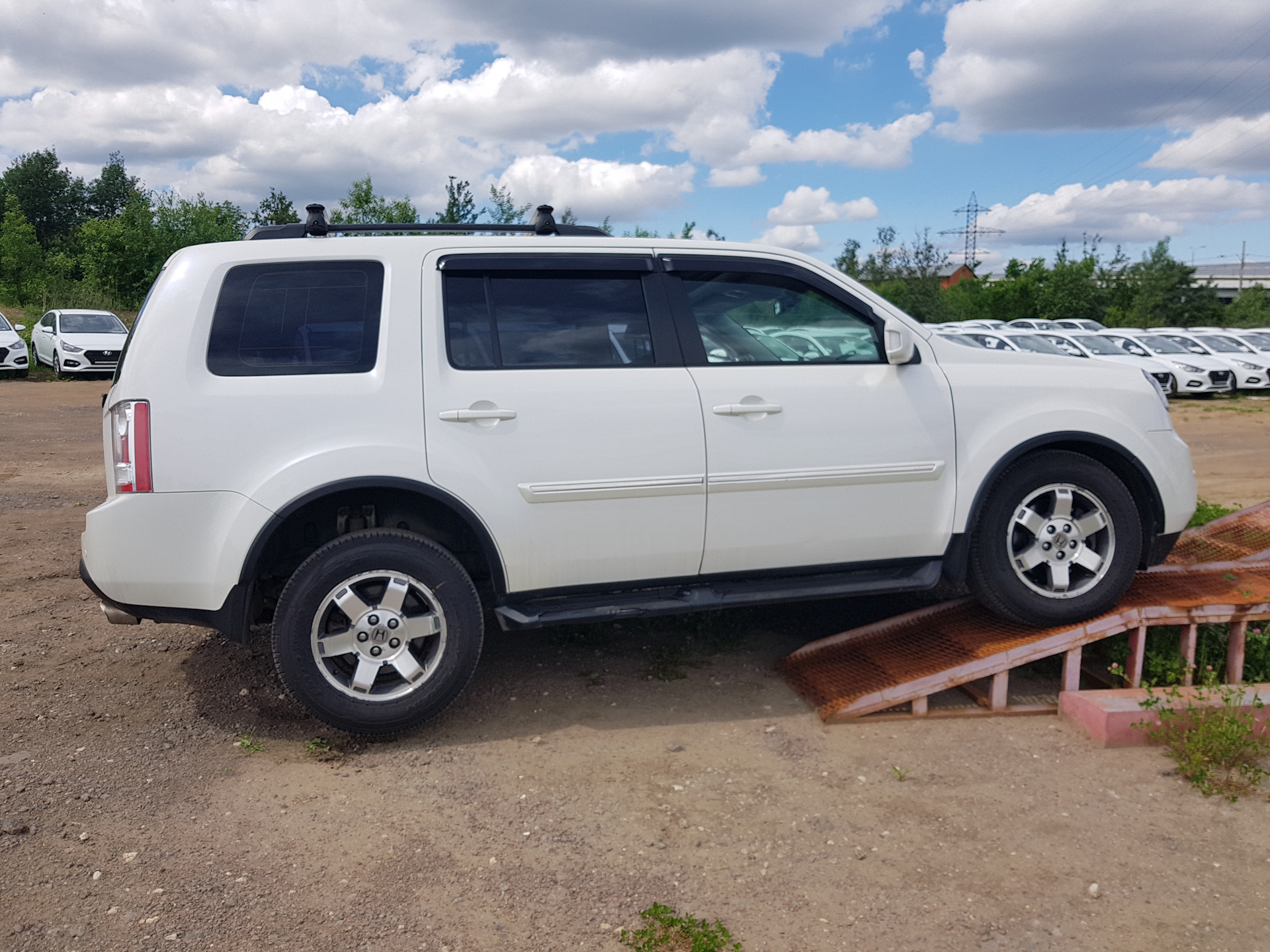 Диагональное вывешивание — Honda Pilot (2G), 3,5 л, 2013 года ...
