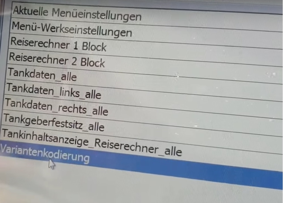 Кодирование приборки для визуализации остатка топлива в литрах ...