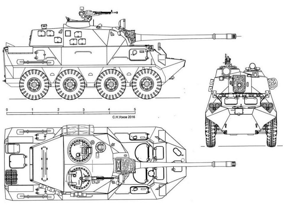 Чертеж бтр 80а