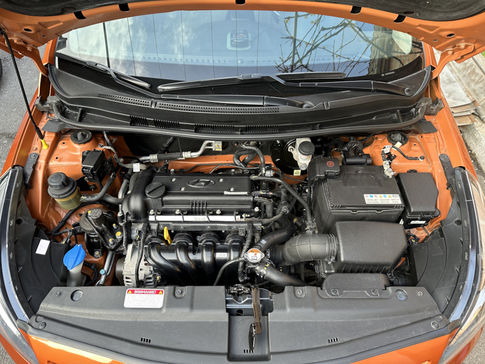 Мойка двигателя — Hyundai Solaris (1G), 1,6 л, 2014 года | своими ...