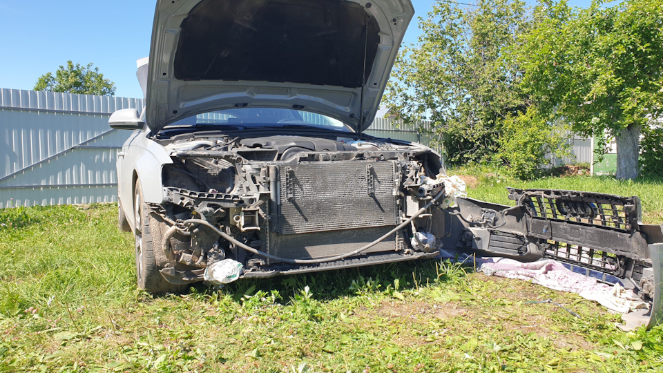 💦 Промывка наружной поверхности радиаторов — Audi A4 Avant (B8), 2 л ...