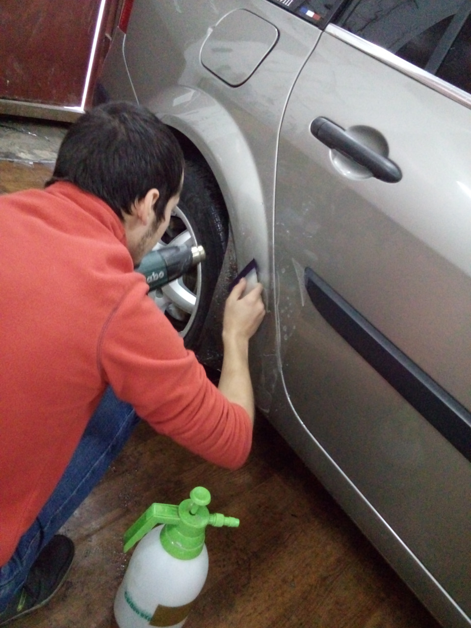 Бронепленка на задние арки — Renault Megane II, 1,6 л, 2008 года ...