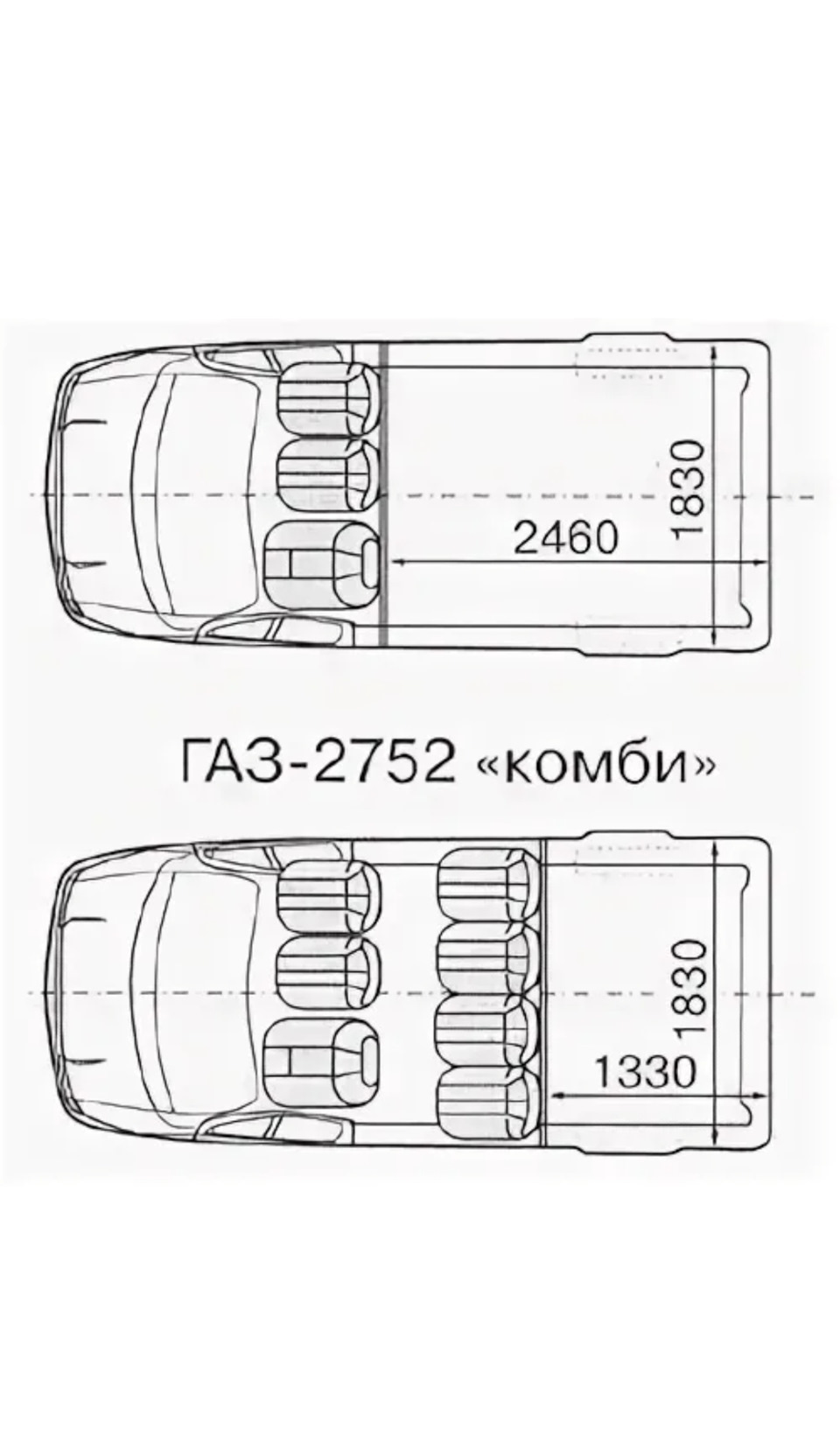 Габариты Соболя (для себя) — ГАЗ Соболь, 2,4 л, 2009 года | просто так ...