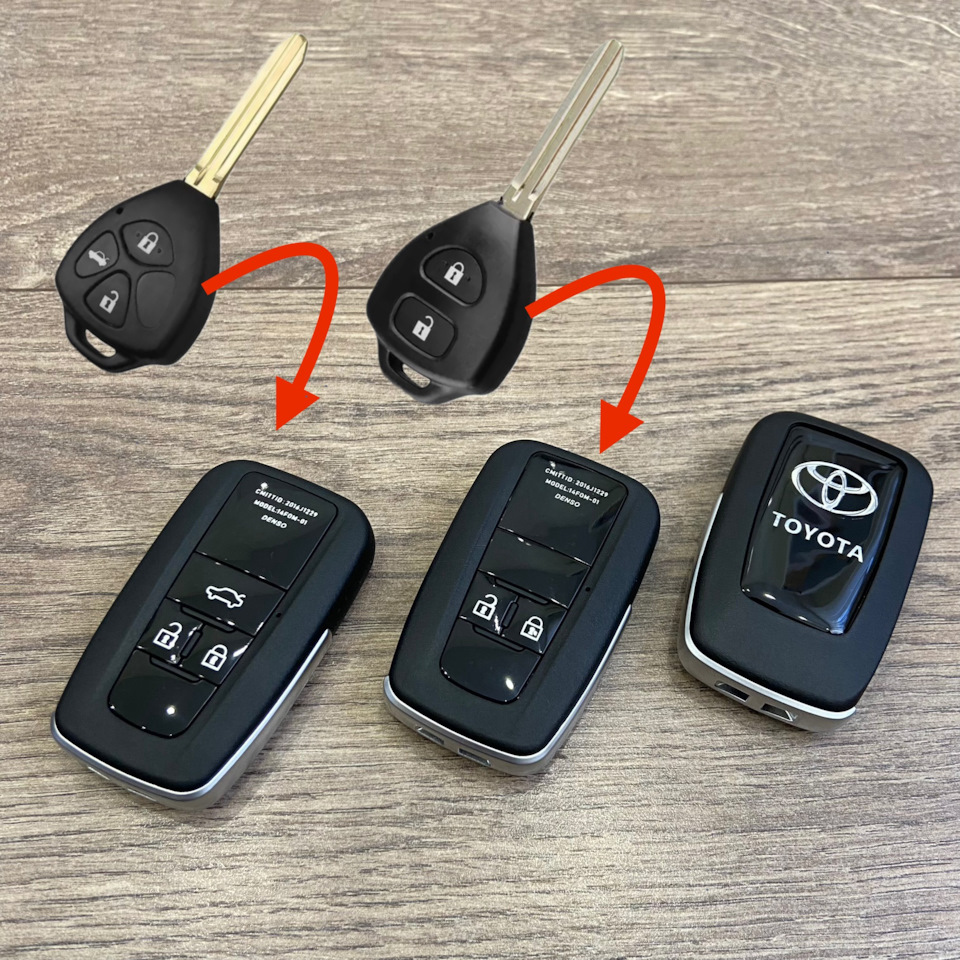 Выкидной ключ нового образца Toyota на Toyota Camry (XV50), Toyota ...