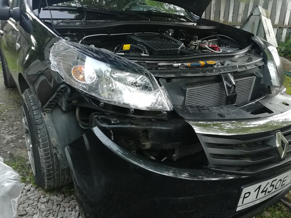 Фары от степвея — Renault Sandero 1G, 1,6 л, 2014 года | стайлинг | DRIVE2