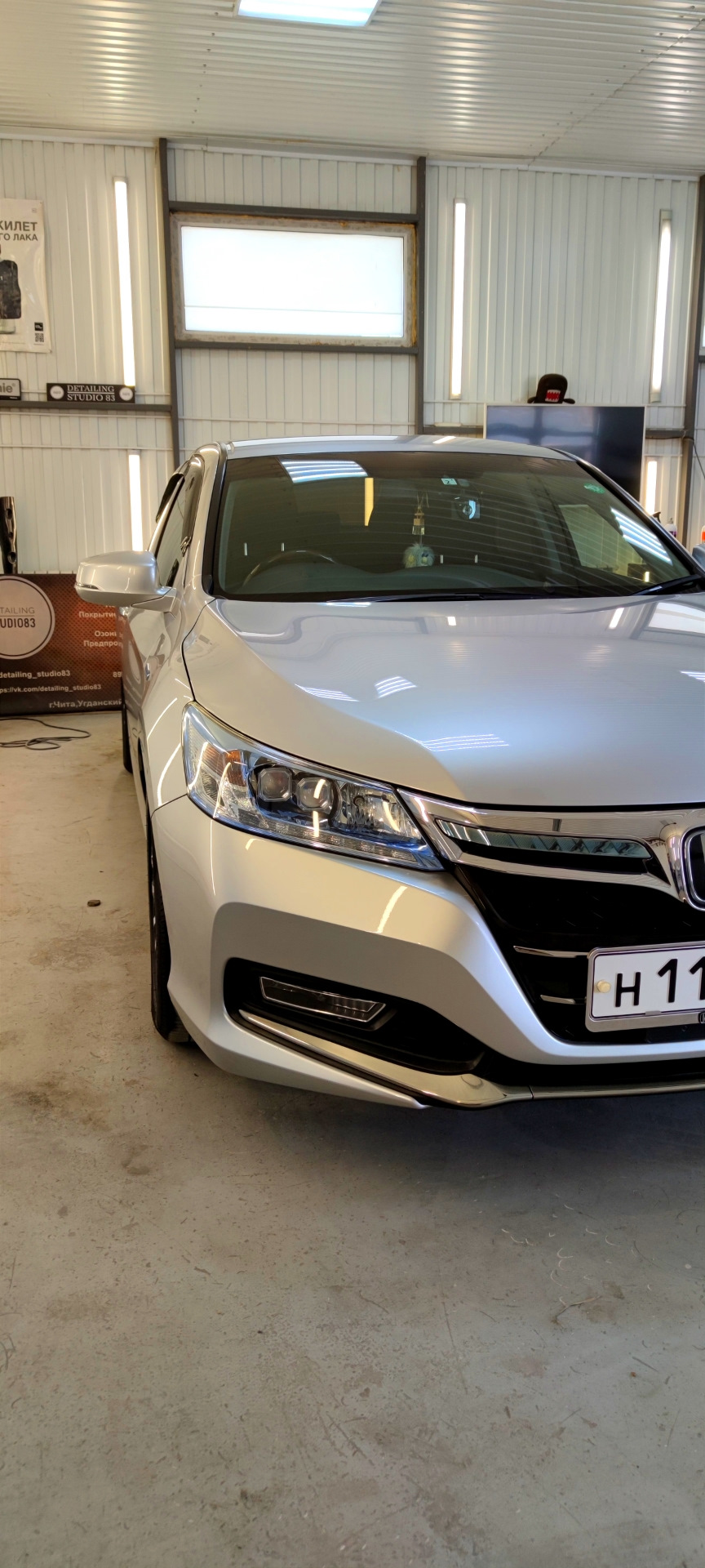 Полировка и нанесение жидкого стекла — Honda Accord (9G), 2 л, 2015 ...