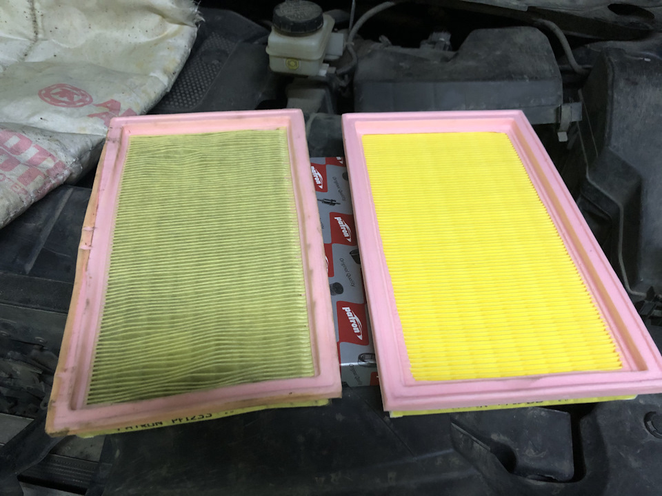 Замена воздушного и салонного фильтров — Nissan Murano II, 3,5 л, 2013 ...