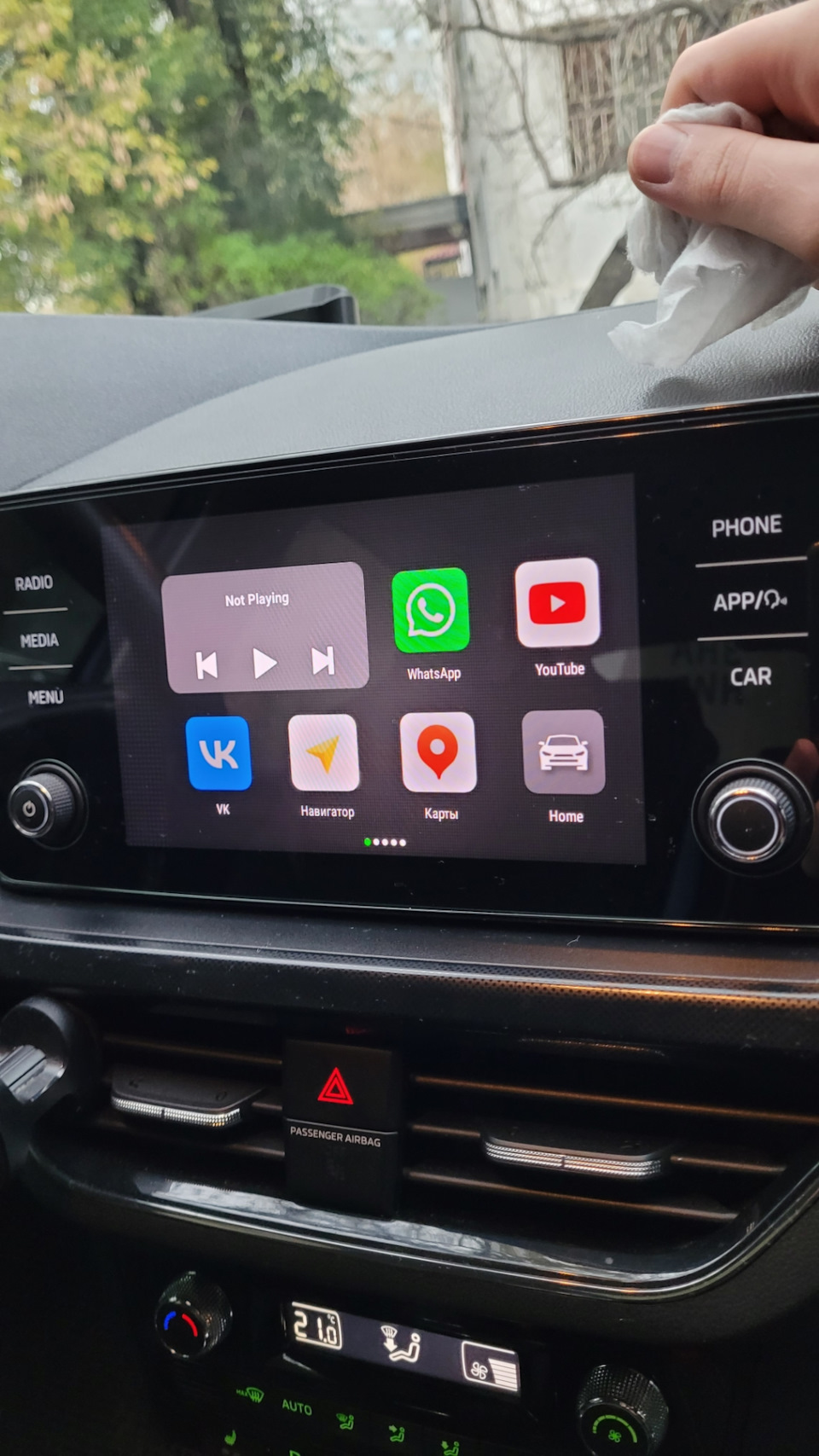 Регистратор + Android Carlink — Skoda Rapid (2G), 1,4 л, 2020 года |  аксессуары | DRIVE2