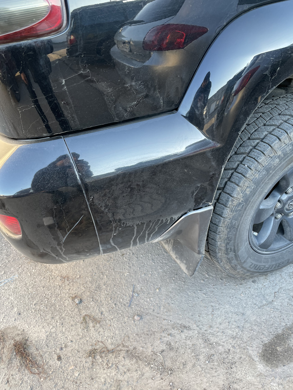 Устранили последствия наезда на арматуру — Toyota Land Cruiser Prado 120-series