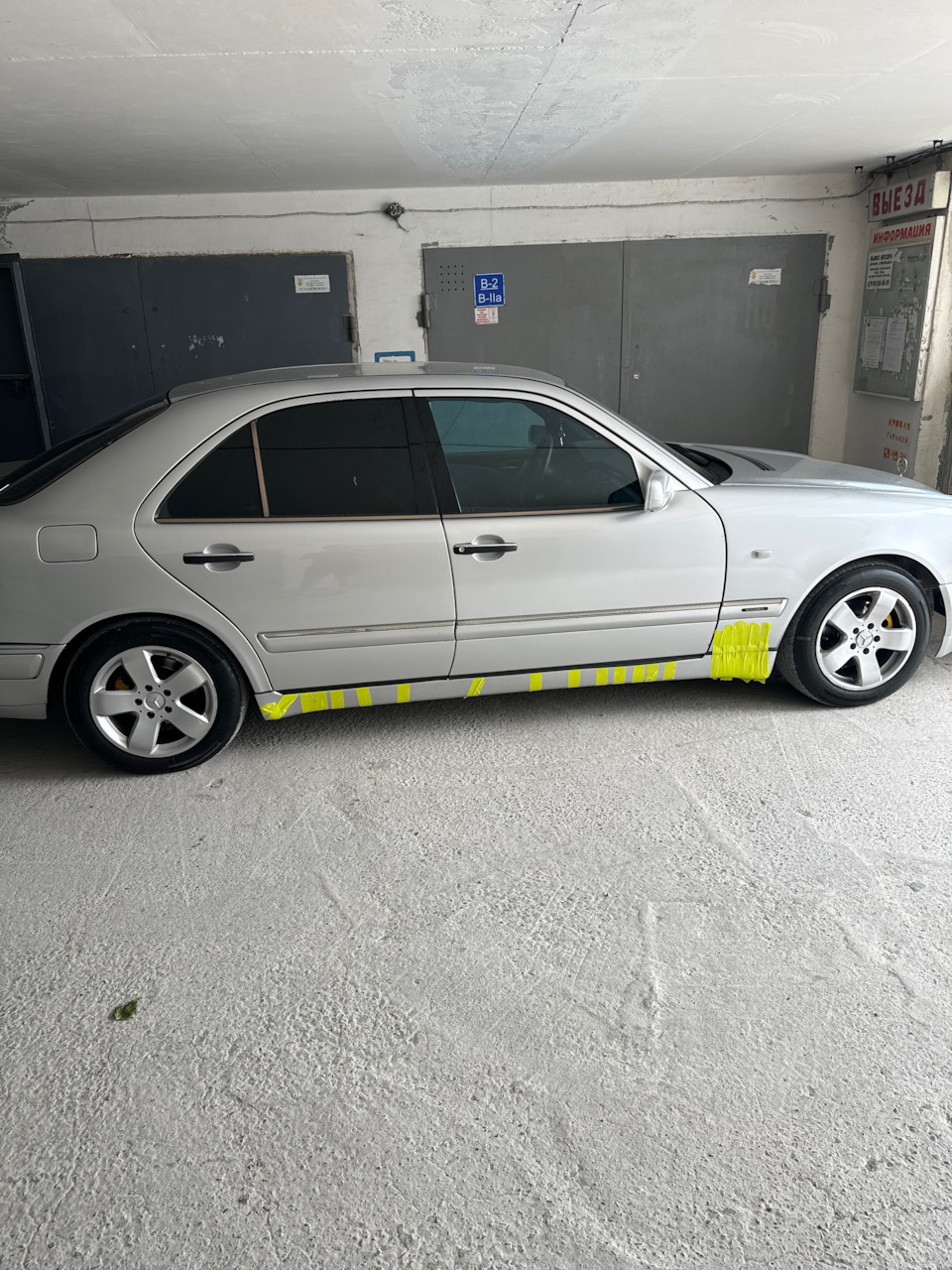 Установка порогов на дорест 210 — Mercedes-Benz E-Class (W210), 2,3 л ...