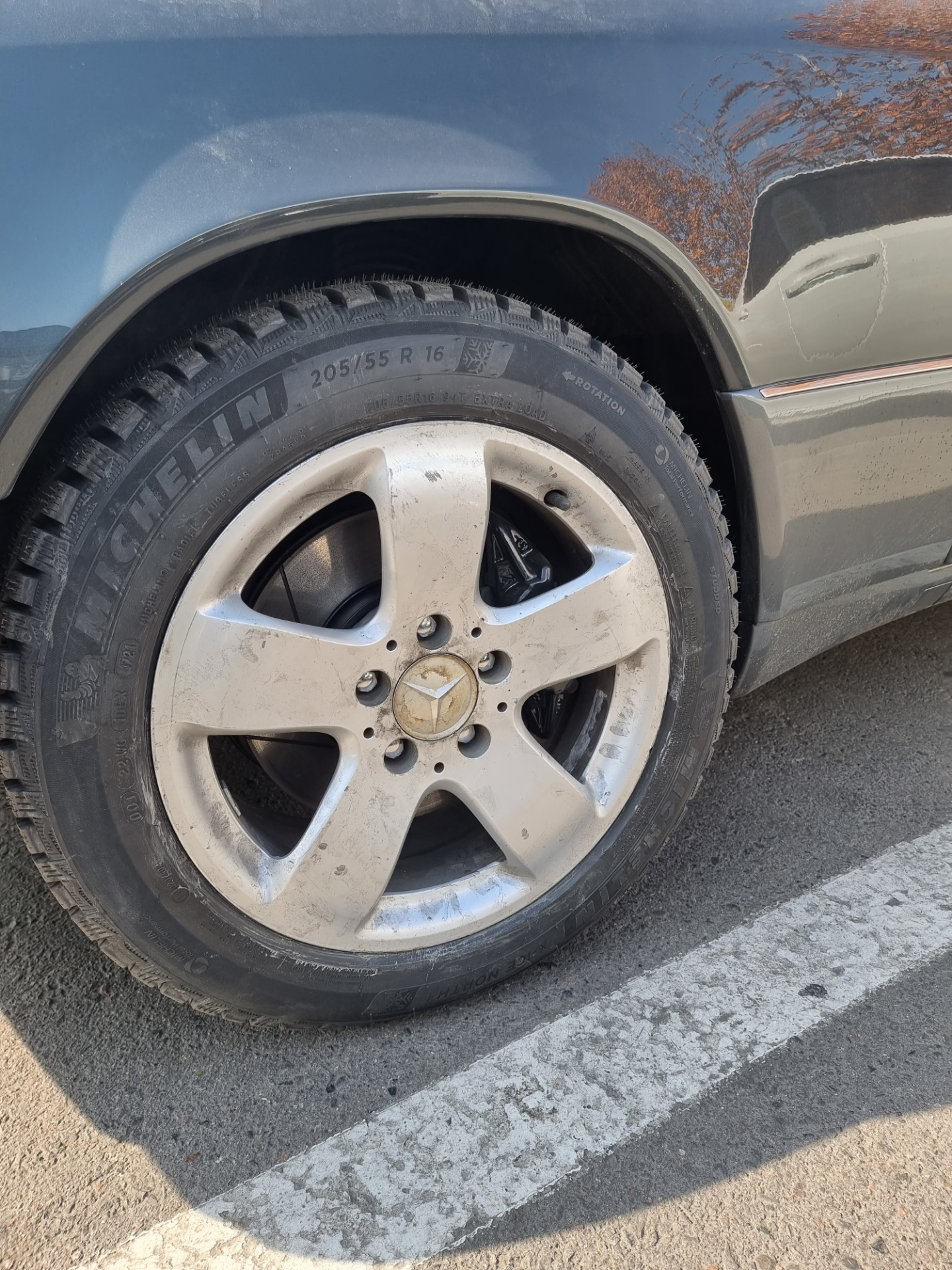 Запись #43. Зимняя шипованная резина Мишлен 205/55/R16 — Mercedes-Benz ...