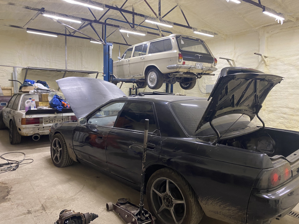 Сварка выхлопа — первый запуск. Кардан Вольво 240 — ГАЗ 2402, 2,4 л ...