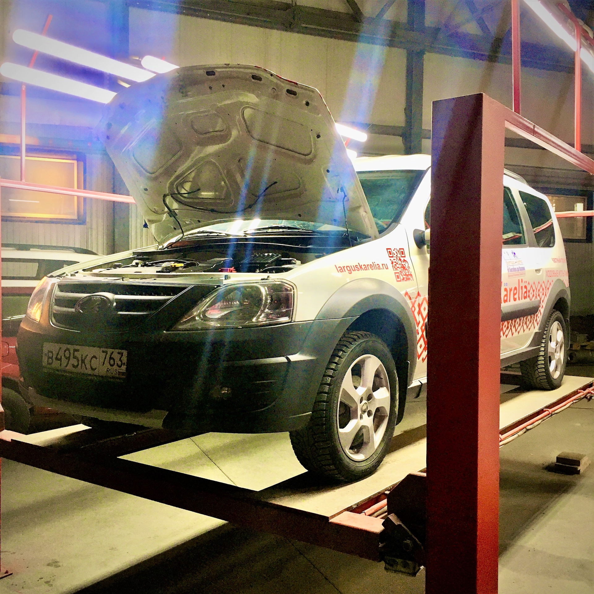 Дефектовка и дальнейшая доработка первого серийного Ларгус Карелия ...