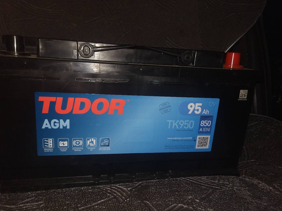 Tudor TK950. Start-stop car battery Tudor 95Ah 12V