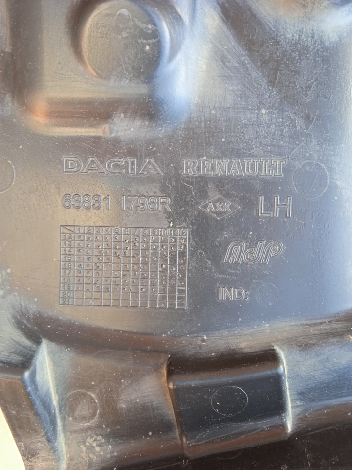 Пыльник двигателя Renault, Lada на Renault Captur (1G), Renault Logan ...