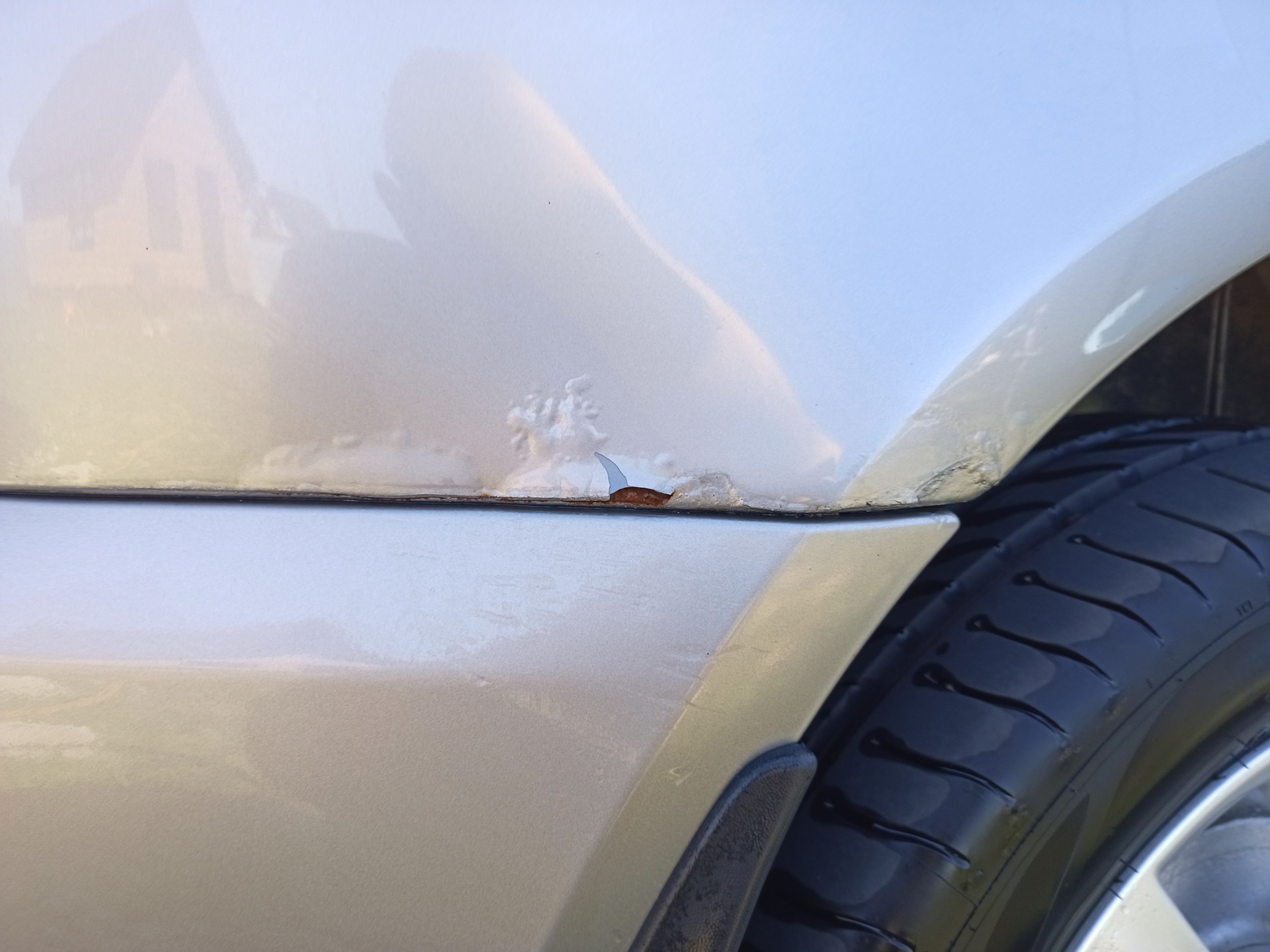 Удаление рыжиков — Skoda Roomster, 1,6 л, 2011 года | кузовной ремонт ...