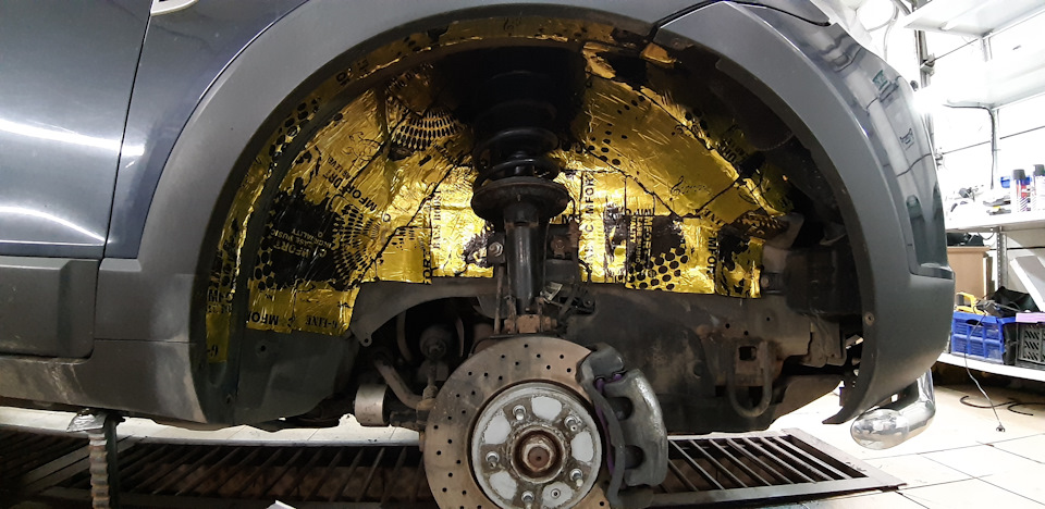 Шумоизоляция колесных арок Шевроле Каптива — Центр Электропатаж на DRIVE2