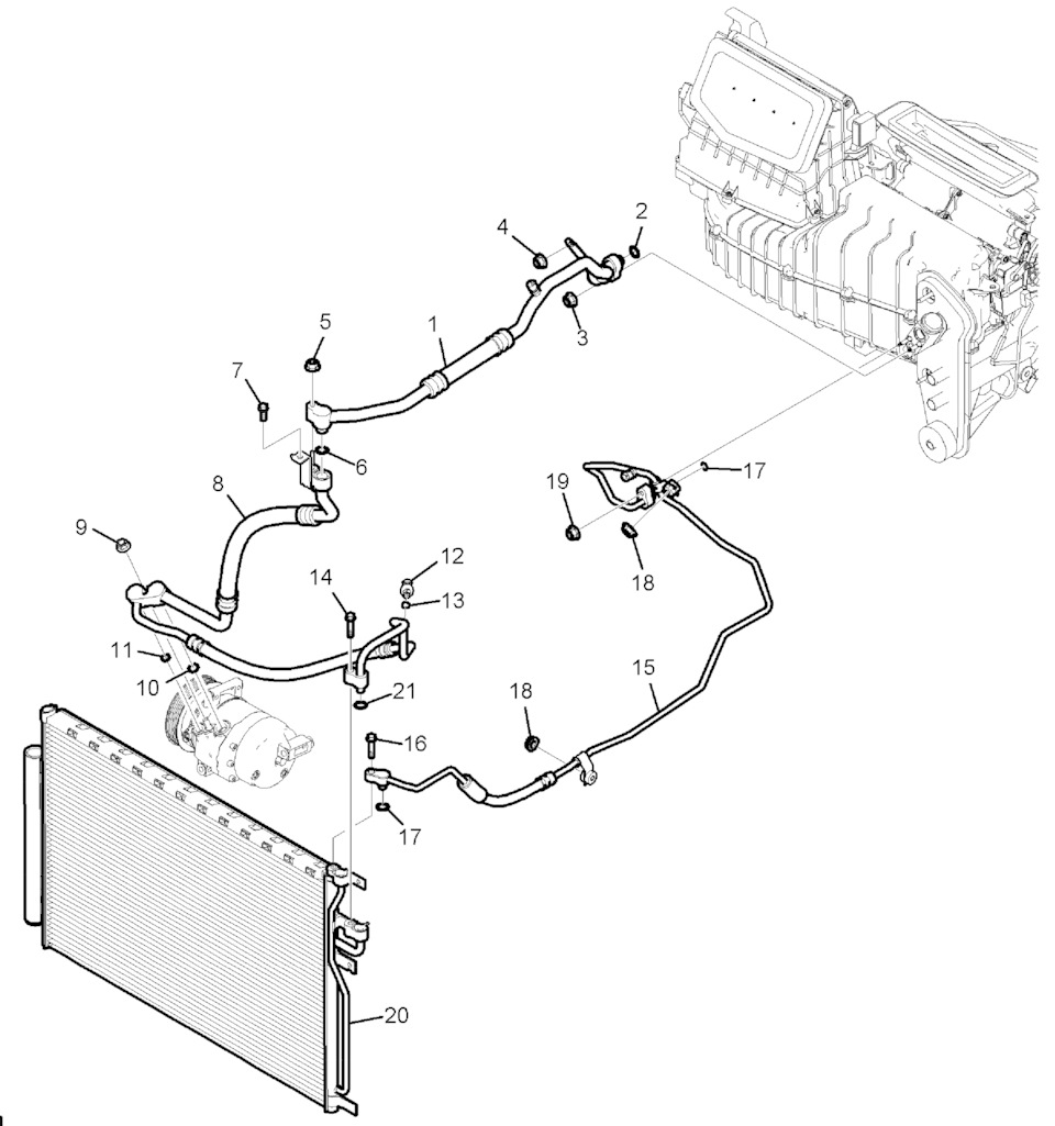 Система кондиционирования — детали — Chevrolet Captiva (1G), 2,2 л, 2013  года | запчасти | DRIVE2
