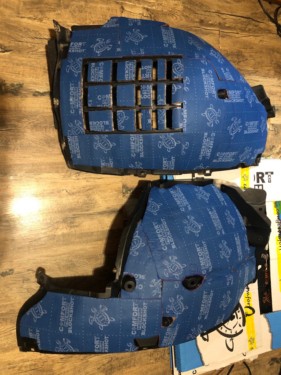 Виброшумоизоляция колесных арок — Infiniti QX70, 3,7 л, 2016 года ...