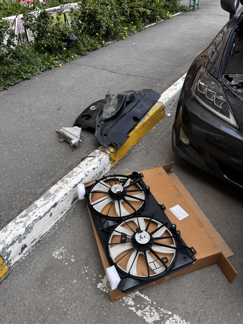 Ремонт вентиляторов охлаждения 👨🏻‍🔧 — Lexus IS II, 2,5 л, 2008 года ...