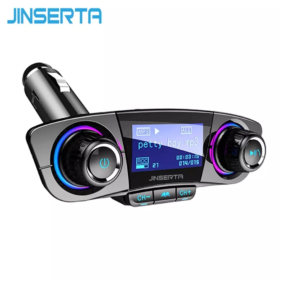 JINSERTA — fm-передатчик, Aux модулятор, Bluetooth 5,0, автомобильный,  громкая связь — DRIVE2