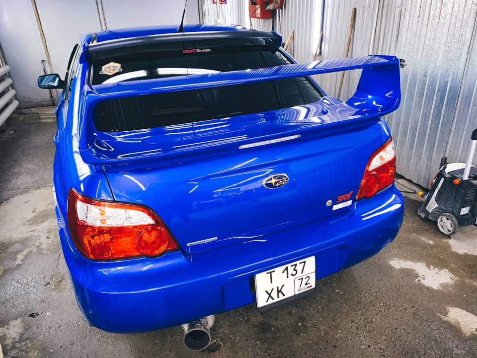 А вот сразу и конечный результат, после полировки выглядит пушечно! — Subaru Impreza WRX STI (GD)