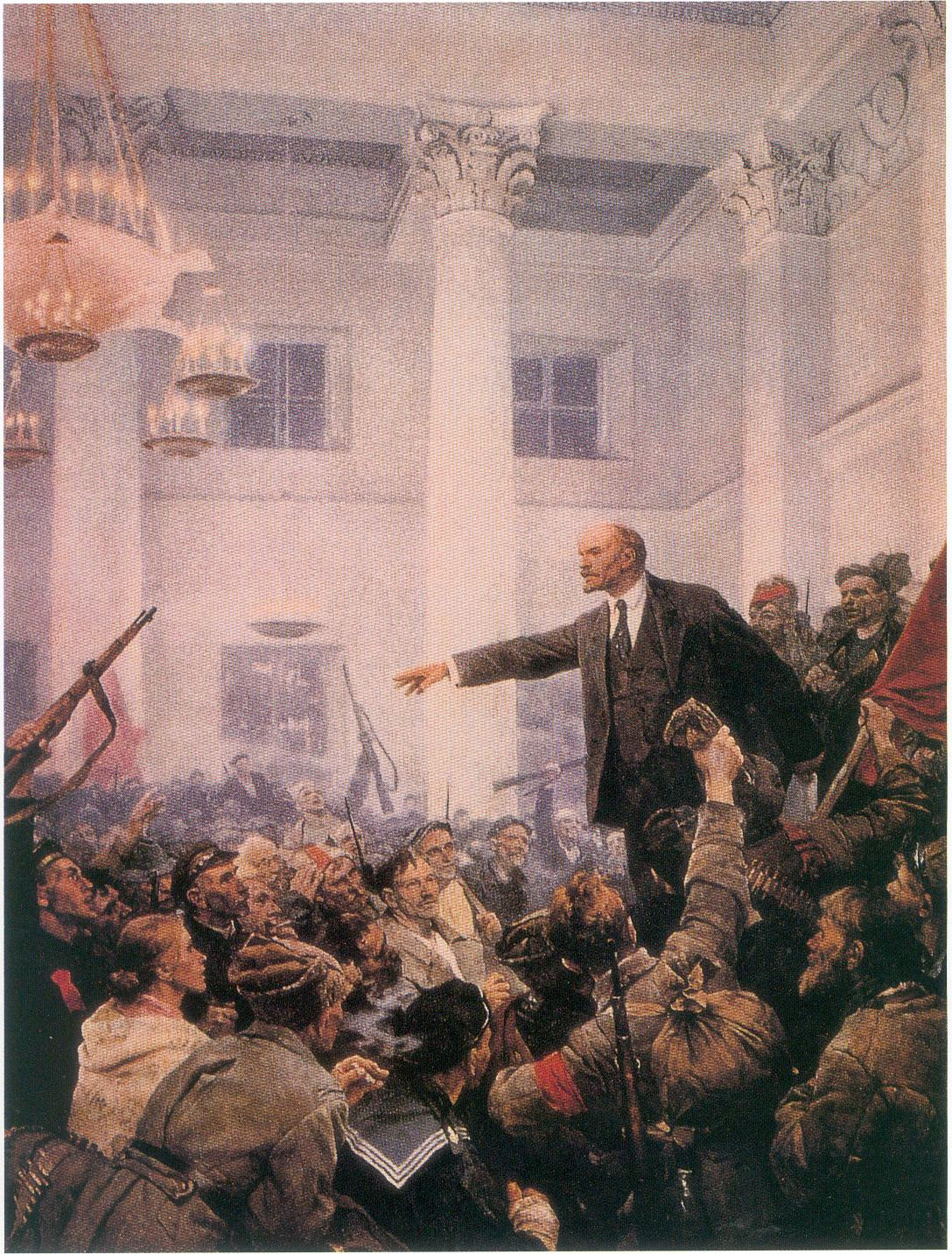 Серов Ленин провозглашает советскую власть 1947