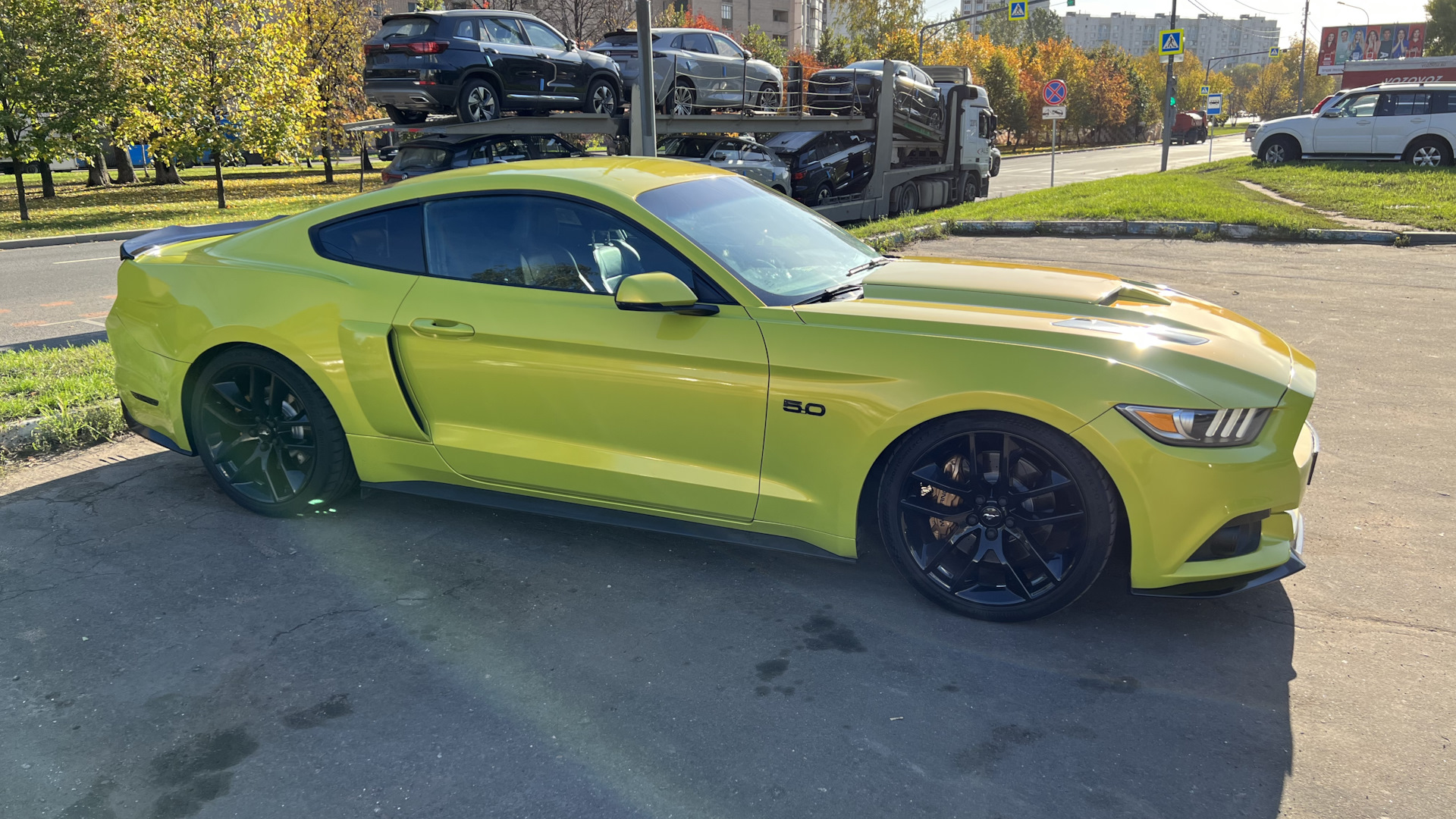 Ford Mustang (6G) 5.0 бензиновый 2015 | Желтая молния на DRIVE2