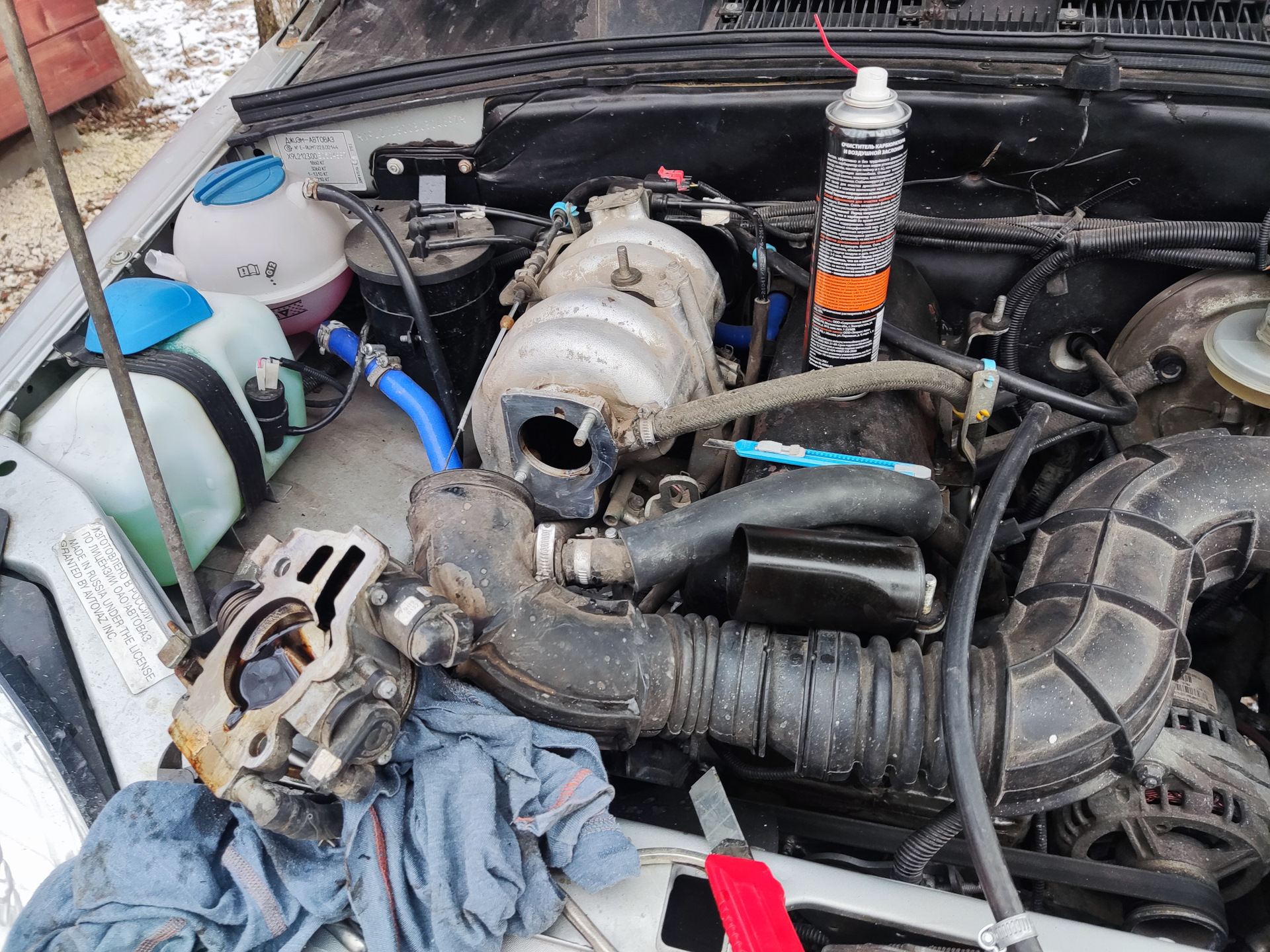 Грязный дроссель — Chevrolet Niva GLX, 1,7 л, 2014 года | своими руками ...