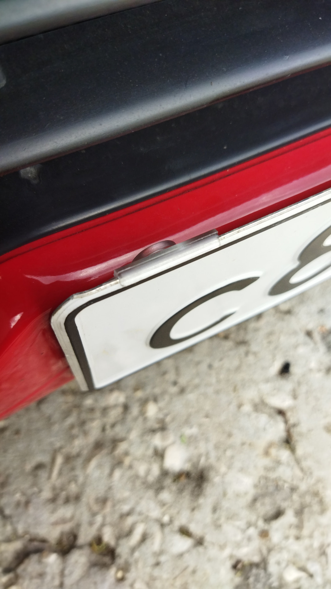 Невидимый крепеж гос номера — Citroen C4 (1G), 1,6 л, 2007 года ...