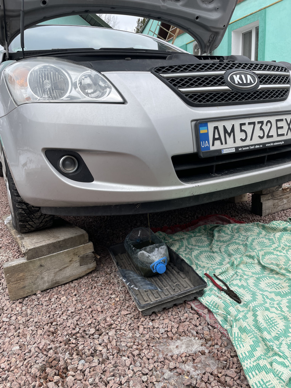 Замена антифриза — KIA Ceed SW (1G), 1,4 л, 2008 года | плановое ТО ...