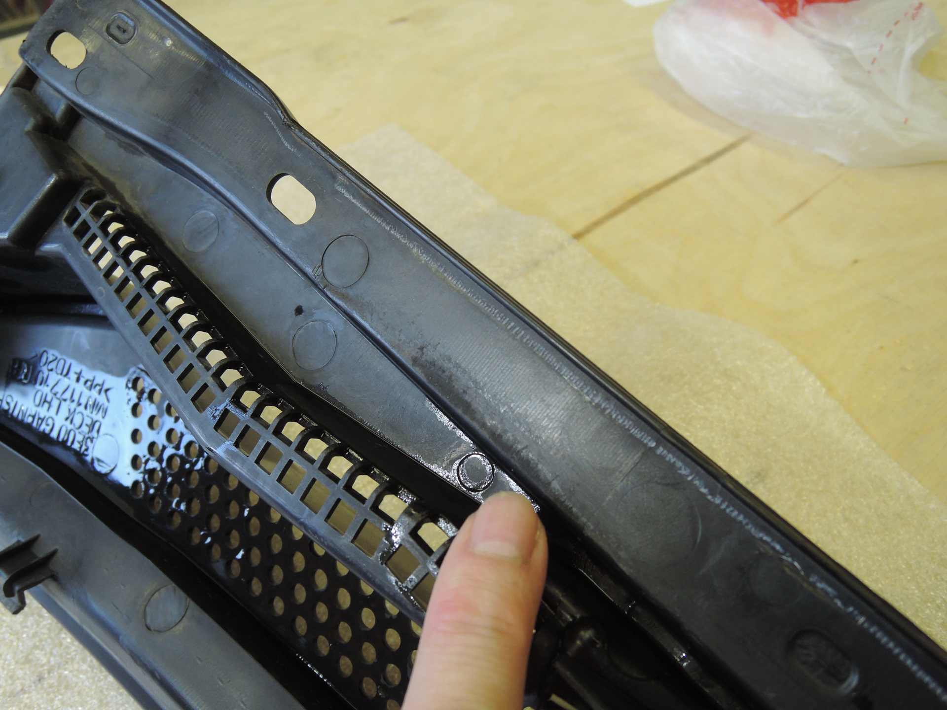 Спонтанное решение, Уплотнитель "Жабо" \ Паджеро 3 - Mitsubishi Pajero (3G), 3,2