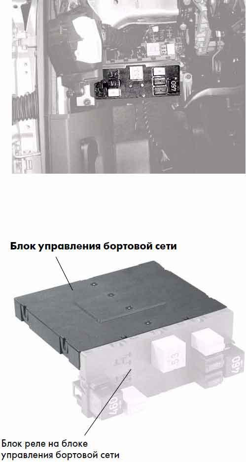 Блок j519 туарег где находится