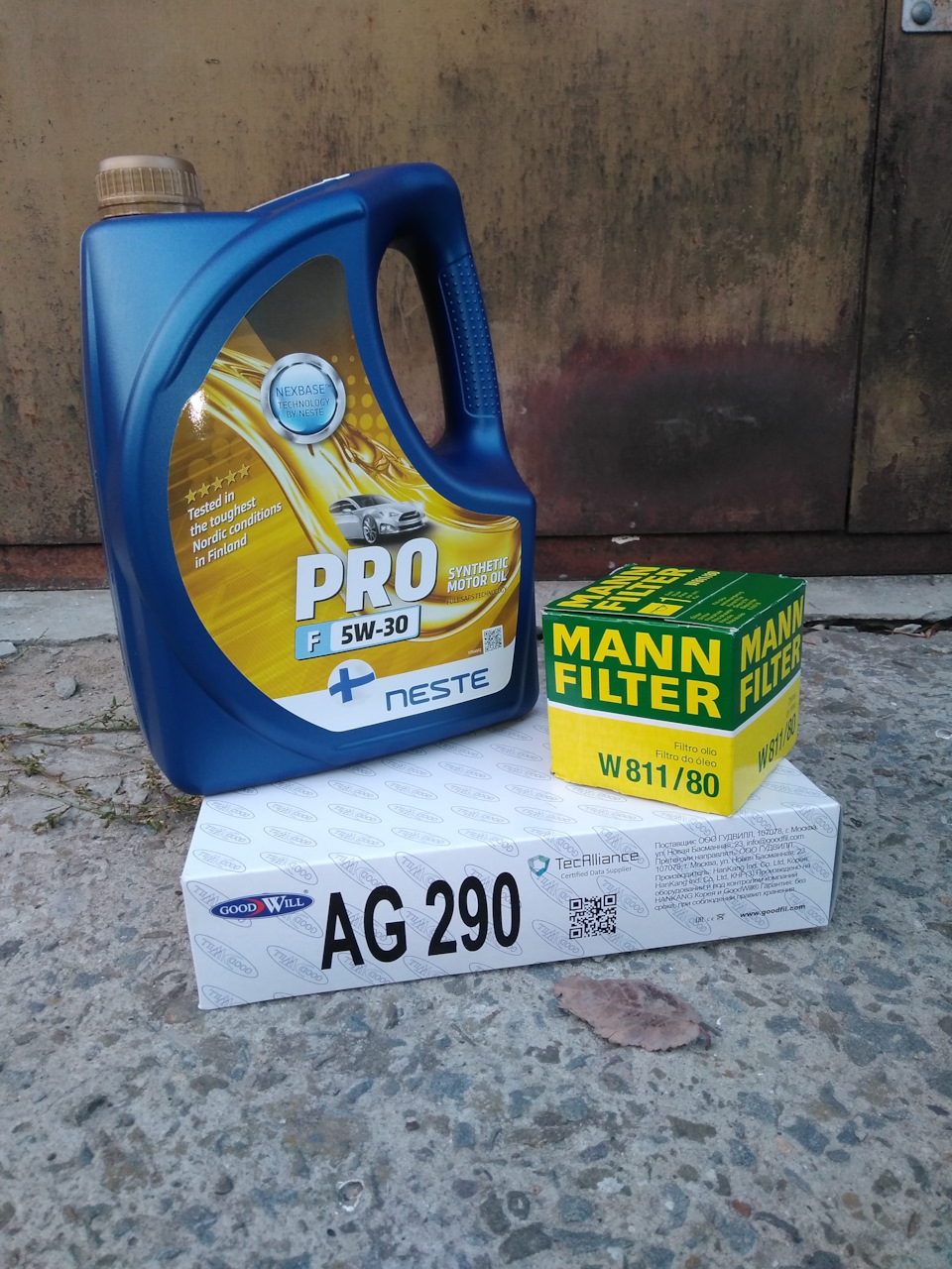 Новое масло Neste Pro F 5w30 — KIA Rio (3G), 1,6 л, 2013 года ...