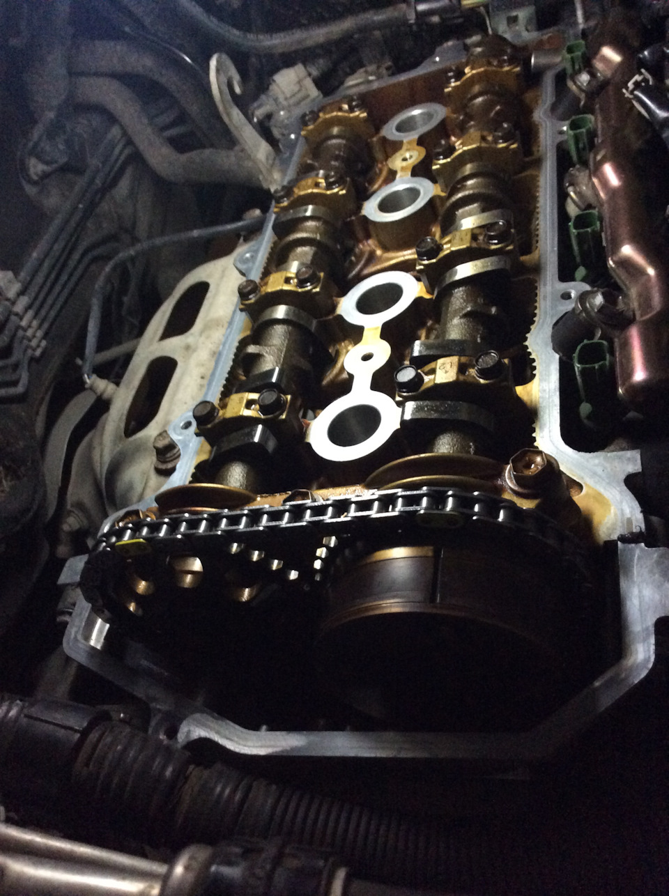 Обслуживание двигателя 1ZZ. Замена МСК, цепи ГРМ, регулировка зазоров ...