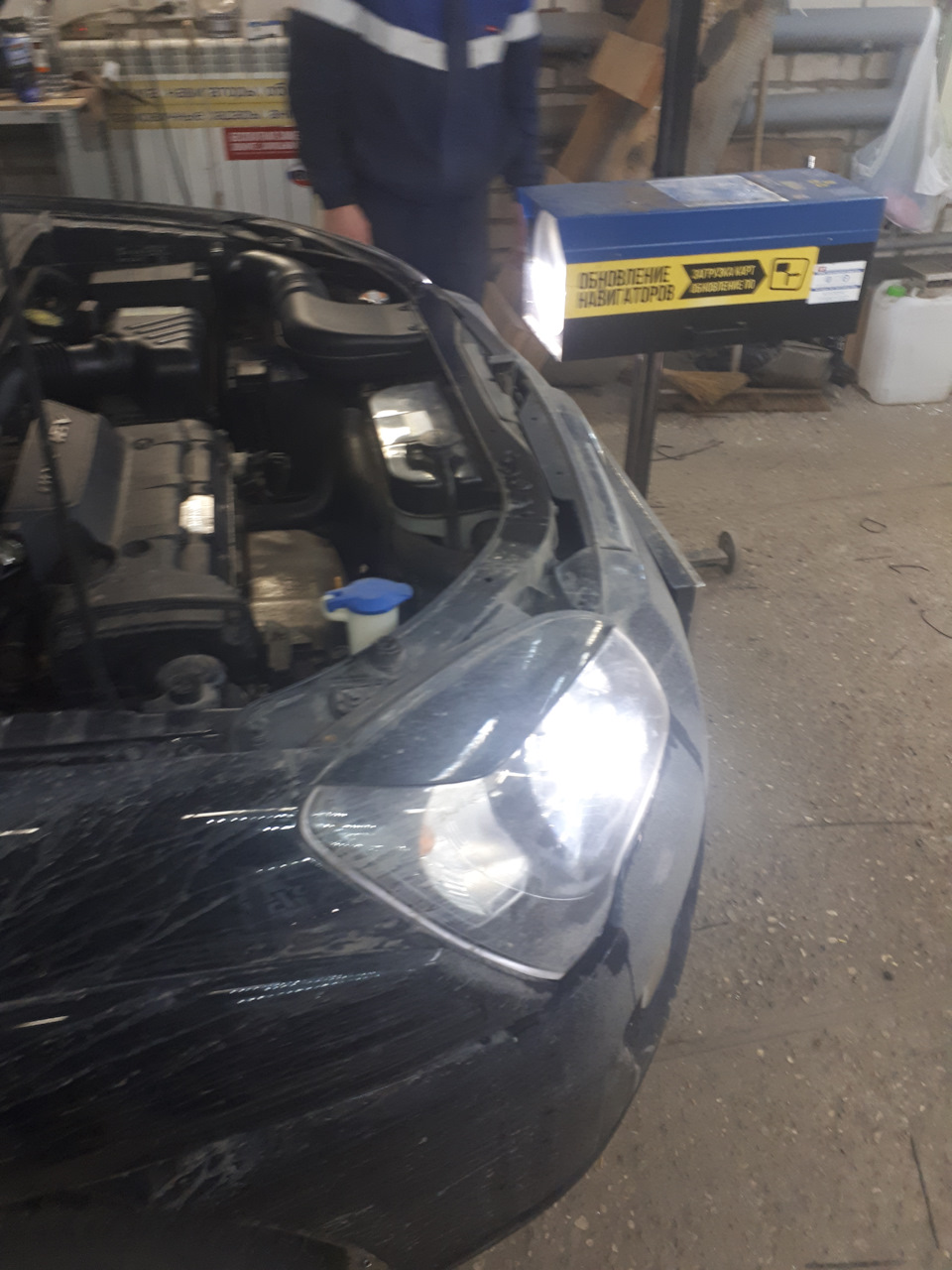 Регулировка фар на стенде! — KIA Sportage (2G), 2 л, 2009 года | визит ...