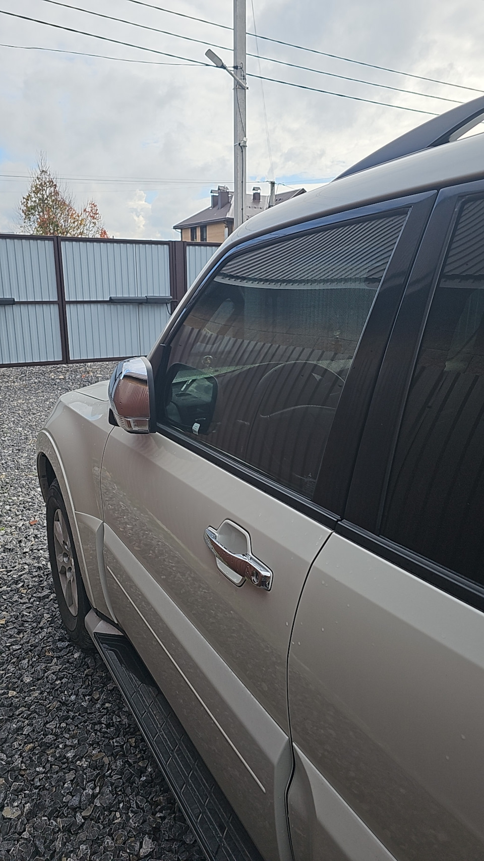 Шторки на передние боковые стекла — Mitsubishi Pajero (4G), 3 л, 2021 .