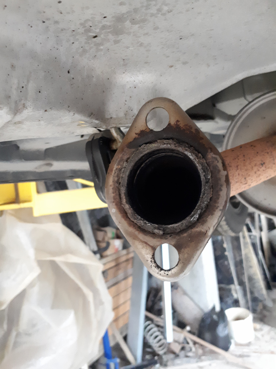 Старое стыковочное кольцо к выхлопу — Honda Element