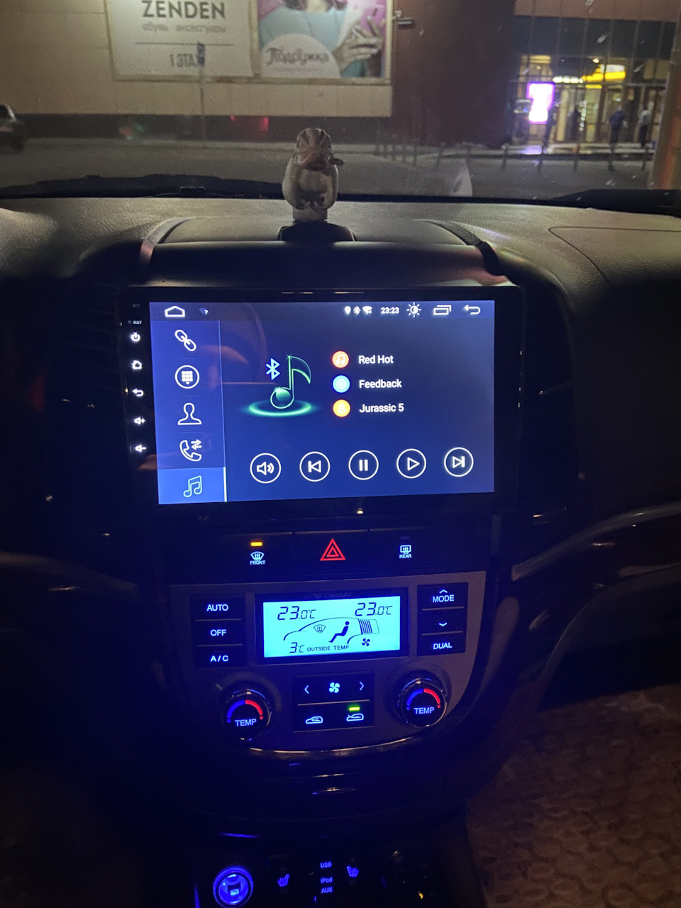 Замена штатной магнитолы — Hyundai Santa Fe (2G), 2,4 л, 2010 года ...