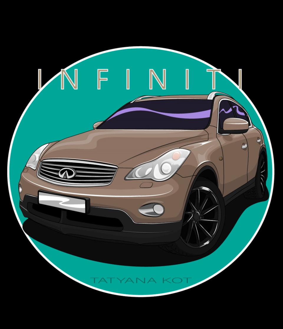 ART от друзей — Infiniti EX, 3,7 л, 2010 года | фотография | DRIVE2