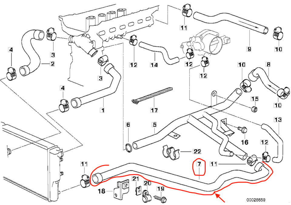 Лопнул патрубок охлаждения — перегрев? И новый диффузор вентилятора ...