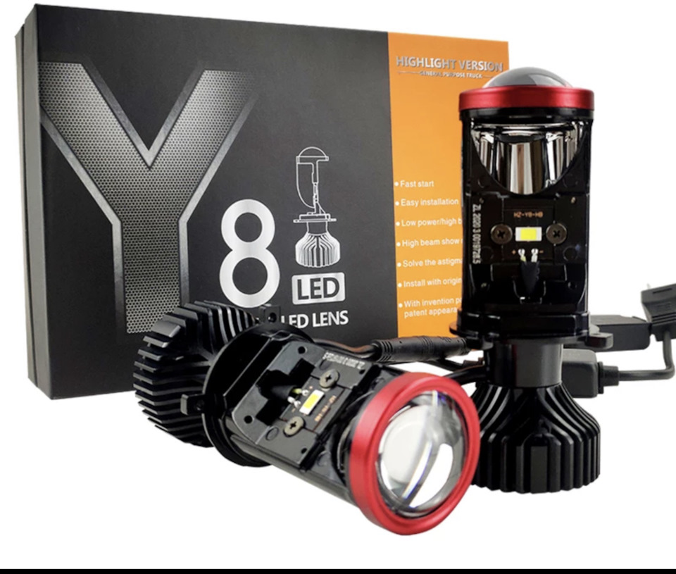 Y6 led h4 mini led lens